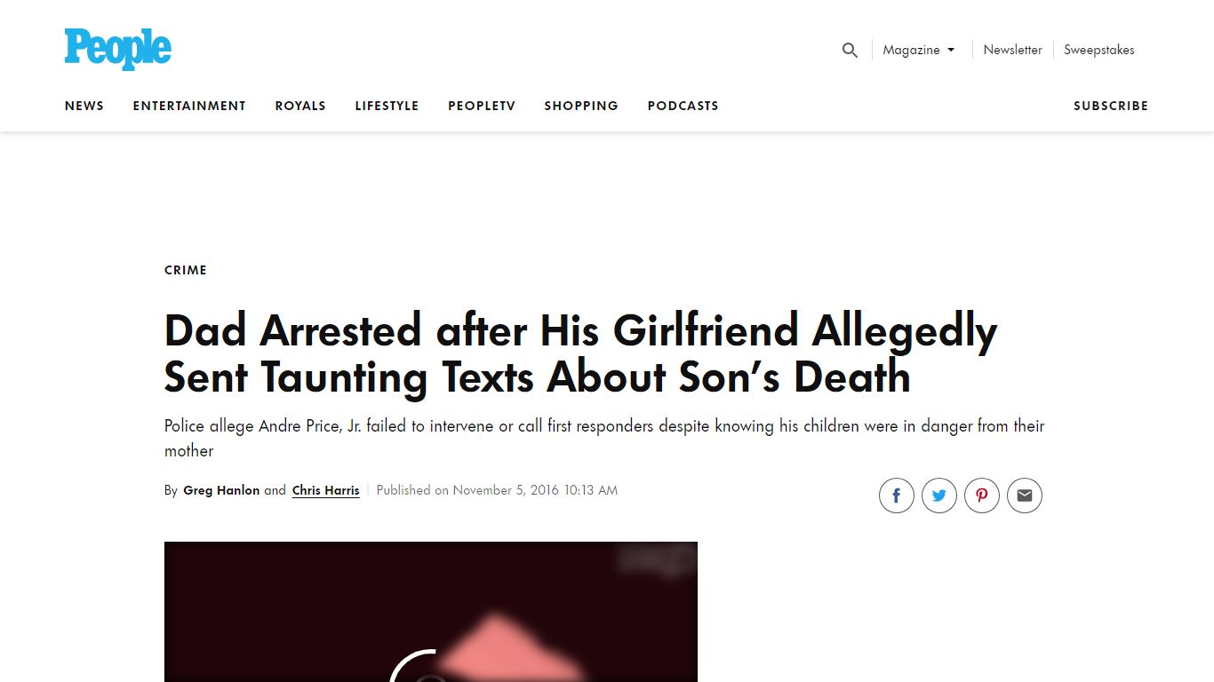 Father Arrested After Girlfriend Allegedly Texts About Killing Their Kids